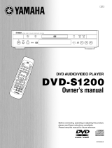 Yamaha DVD-S1200 Manual do proprietário