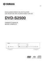 Yamaha DVD-S2500 Manual do proprietário