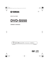 Yamaha DVD-S550 Manual do proprietário