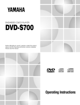 Yamaha DVD-S700 Manual do usuário