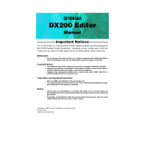 Yamaha DX200 Manual do proprietário