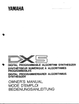 Yamaha DX5 Manual do proprietário