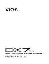 Yamaha DX7s Manual do usuário