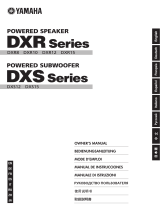 Yamaha DXR15 Manual do proprietário