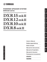 Yamaha DXR8mkII Manual do usuário