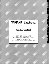 Yamaha EL-28 Manual do proprietário