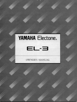 Yamaha EL-3 Manual do proprietário
