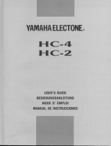 Yamaha HC-2 Manual do usuário