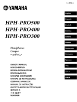 Yamaha HPH-PRO300 Blue Manual do usuário