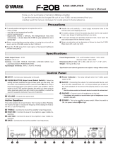 Yamaha F-20B Manual do usuário