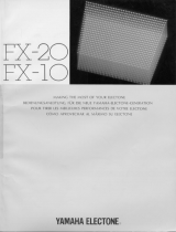 Yamaha FX-20 Manual do proprietário