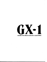 Yamaha GX-1 Manual do proprietário