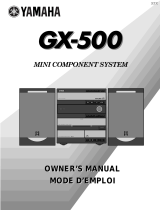Yamaha GX-500 Manual do usuário