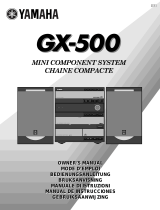 Yamaha GX-500RDS Manual do proprietário