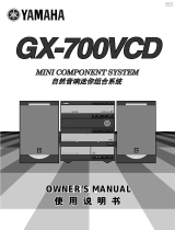 Yamaha GX-700VCD Manual do proprietário