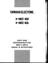 Yamaha HE-6 Manual do proprietário