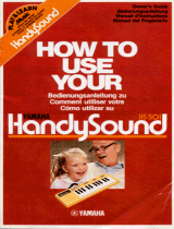 Yamaha HandySound HS-501 Manual do proprietário
