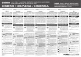 Yamaha HS650A Manual do usuário
