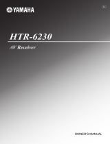 Yamaha HTR 6230 - AV Receiver Manual do proprietário
