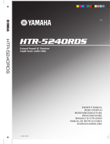 Yamaha HTR-5240RDS Manual do usuário
