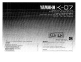 Yamaha K-07 Manual do proprietário