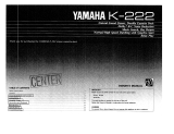 Yamaha K-222 Manual do proprietário