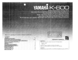 Yamaha K-600 Manual do proprietário