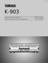 Yamaha K-903 Manual do usuário