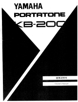 Yamaha KB-200 Manual do proprietário