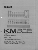 Yamaha KM802 Manual do proprietário