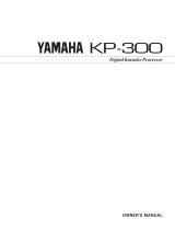 Yamaha KBP-300 Manual do proprietário