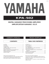 Yamaha KPA-502 Manual do proprietário