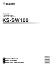 Yamaha KS-SW100 Manual do proprietário