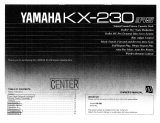 Yamaha KX-230 Manual do proprietário