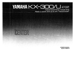 Yamaha KX-300U Manual do proprietário