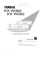 Yamaha KX-W382 Manual do proprietário