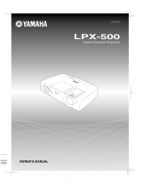 Yamaha LPX-500 Manual do usuário
