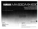 Yamaha MX-630 Manual do proprietário
