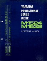 Yamaha M1524 M1532 Manual do proprietário