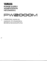 Yamaha PW2000M Manual do proprietário