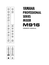 Yamaha M916 Manual do proprietário