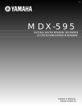 Yamaha MDX-595 Manual do usuário