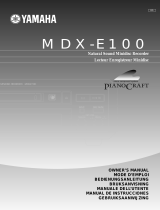 Yamaha MDX-E100 Manual do proprietário