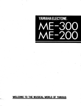 Yamaha ME-200 Manual do proprietário