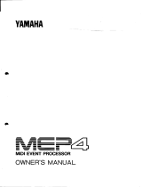 Yamaha MEP4 Manual do proprietário