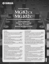 Yamaha mg 82 cx live mixer met 8 kanalen Manual do proprietário