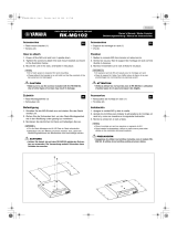 Yamaha RK-MG102 Manual do proprietário