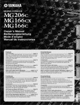 Yamaha mg166c 16 kanaals mengpaneel Manual do proprietário