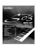 Yamaha S03SL Ficha de dados