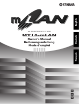 Yamaha mLAN Driver Manual do proprietário